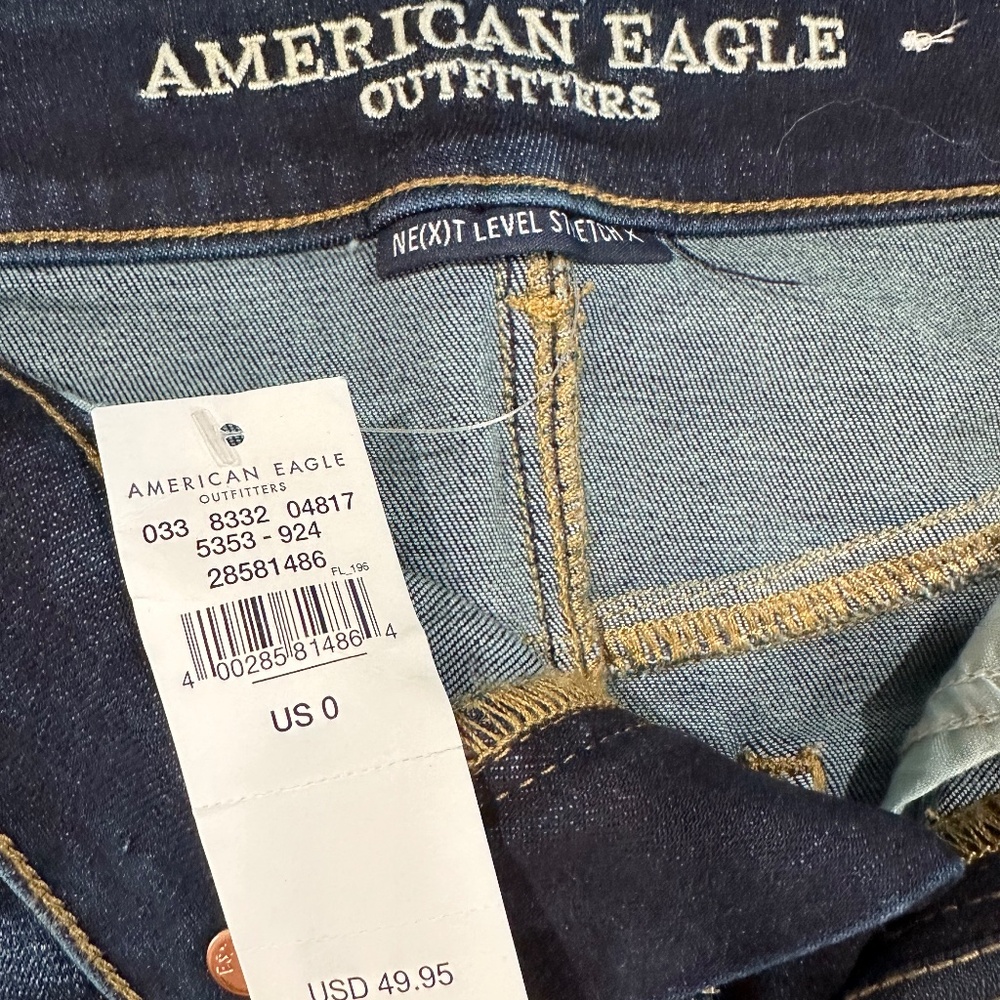 American Eagle - Next Level Stretch‎ Denim Skirt - Size 0 - NEW With Tags. - Picture 3 of 8